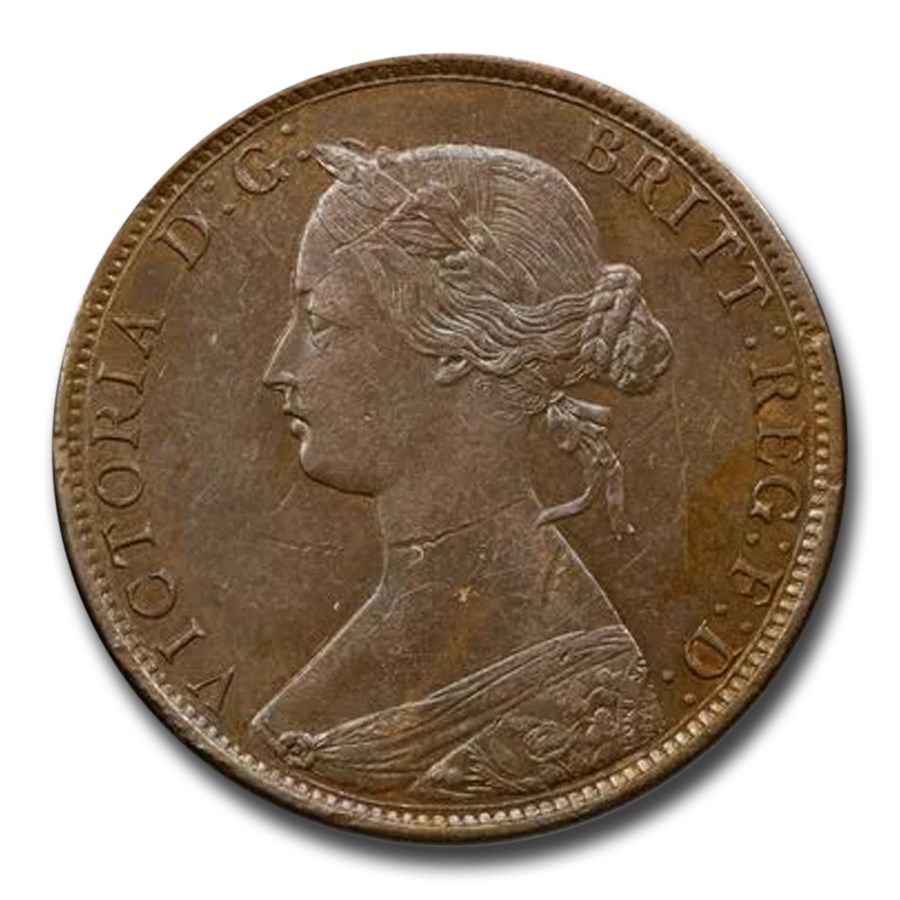 1864 New Brunswick Large Cent Victoria MS-62 PCGS (Brown)