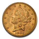 1864-S $20 Liberty Gold Double Eagle MS-62+ PCGS