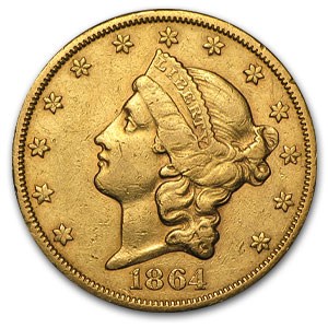 Buy 1864-S $20 Liberty Gold Double Eagle XF | APMEX