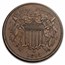 1864 Two Cent Piece Small Motto AU