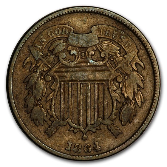 Buy 1864 Two Cent Piece VF (Rotated Rev) | APMEX