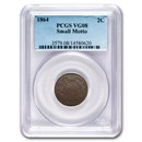 1864 Two Cent Piece VG-8 PCGS (Small Motto)