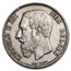 (1865-1878) Belgium Silver 5 Francs Leopold II Cull (Random Coin)