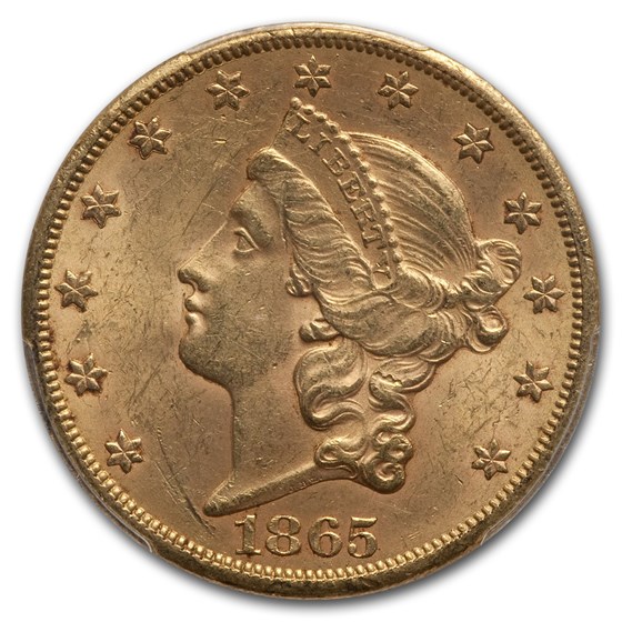 Buy 1865-S $20 Liberty Gold Double Eagle MS-62 PCGS | APMEX