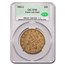 1865-S $20 Liberty Gold Double Eagle XF-40 CACG (Granite Lady)