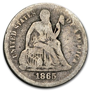 Buy 1865-S Liberty Seated Dime Good | APMEX