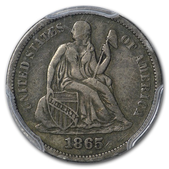 Buy 1865-S Liberty Seated Dime VF-25 PCGS | APMEX