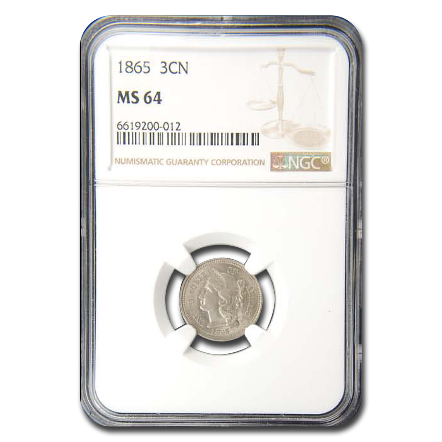 Buy 1865 Three Cent Nickel MS-64 NGC | APMEX