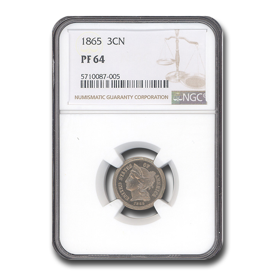 Buy 1865 Three Cent Nickel PF-64 NGC | APMEX