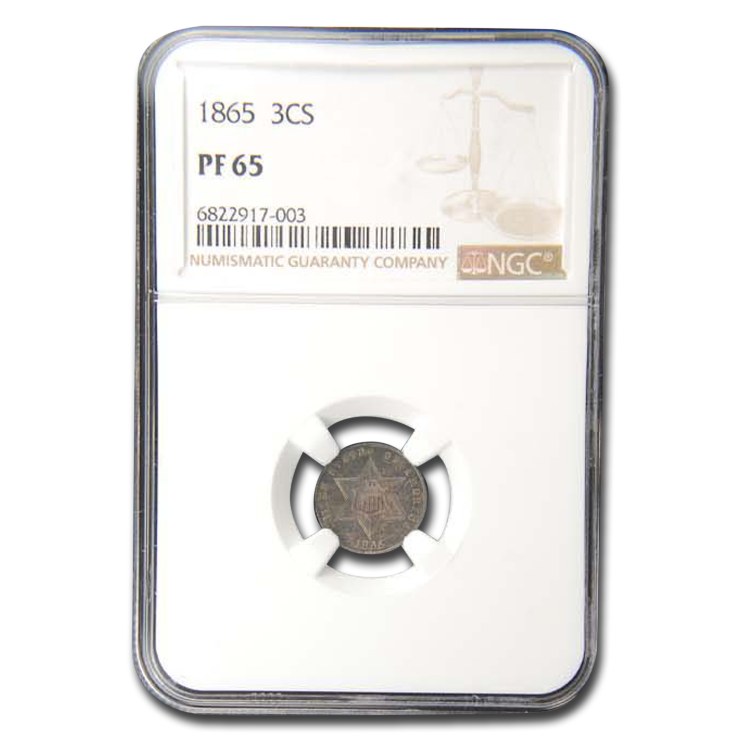 Buy 1865 Three Cent Silver PF-65 NGC | APMEX