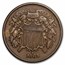 1865 Two Cent Piece Fancy 5 XF