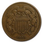 1865 Two Cent Piece VG