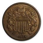 1865 Two Cent Piece XF