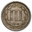 1866 3 Cent Nickel XF
