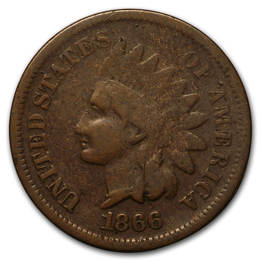 1866 Indian Head Cent Good