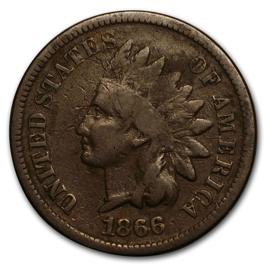 1866 Indian Head Cent VG