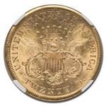 1866-S $20 Liberty Gold Double Eagle MS-61 NGC (w/Motto)