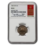 1866 Shield Nickel w/Rays MS-65 NGC