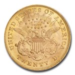 1867 $20 Liberty Gold Double Eagle MS-63 PCGS