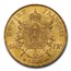 1867-BB France Gold 100 Francs Napoleon III MS-62 PCGS