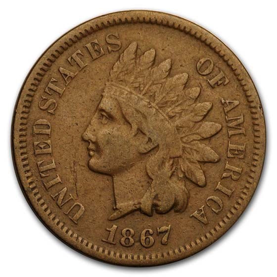 1867 Indian Head Cent Fine