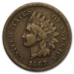 1867 Indian Head Cent VG