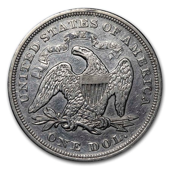 Buy 1867 Liberty Seated Dollar VF Details | APMEX