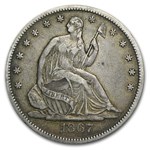 1867 Liberty Seated Half Dollar XF