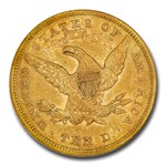 1867-S $10 Liberty Gold Eagle AU-53 NGC