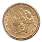 1867-S $20 Liberty Gold Double Eagle AU-53 PCGS