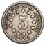 1867 Shield Nickel w/o Rays Fine