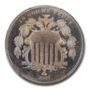 1867 Shield Nickel w/Rays PR-65 Cameo PCGS CAC