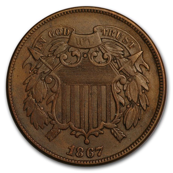 Buy 1867 Two Cent Piece XF | APMEX