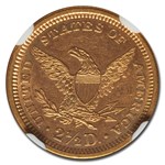 1868 $2.50 Liberty Gold Quarter Eagle MS-62 NGC