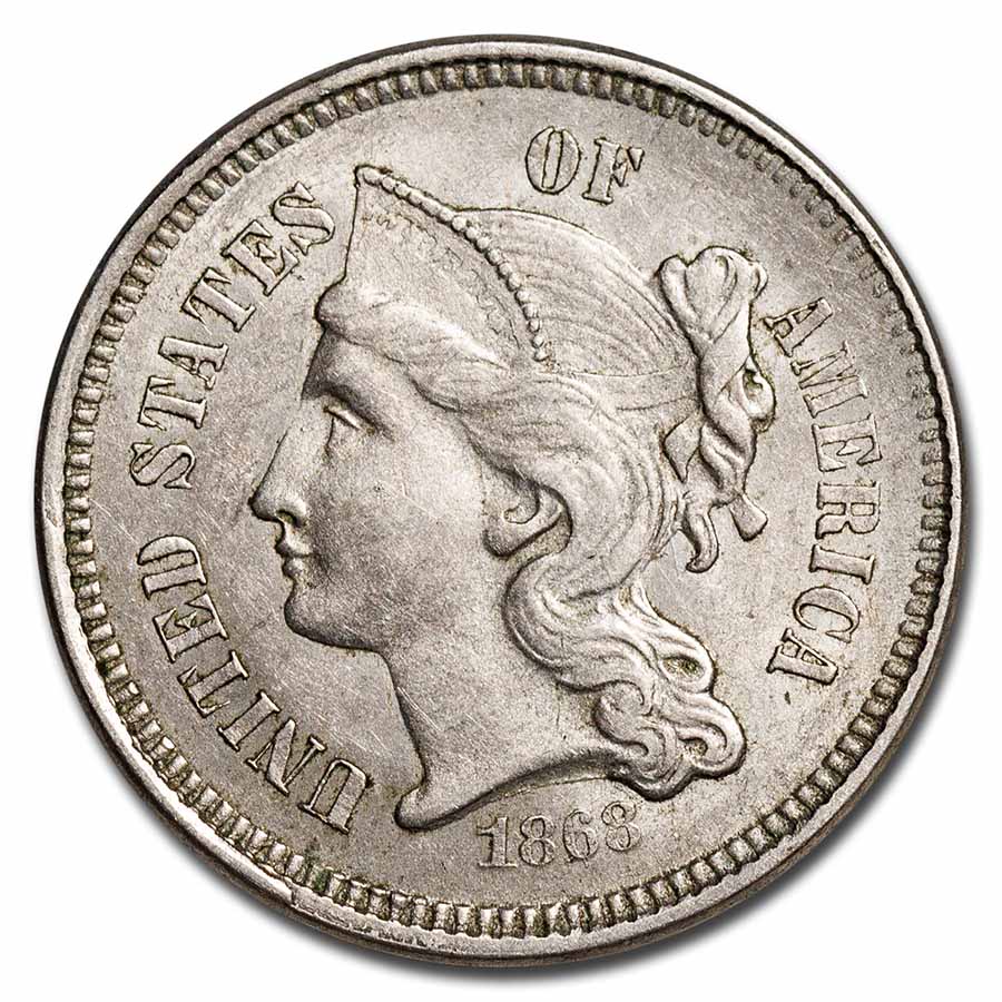 Buy 1868 3 Cent Nickel BU | APMEX