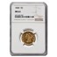 1868 $5 Liberty Gold Half Eagle MS-61 NGC
