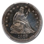 1868 Liberty Seated Quarter PR-65 Cameo PCGS