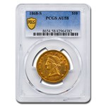 1868-S $10 Liberty Gold Eagle AU-58 PCGS