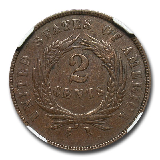 Buy 1868 Two Cent Piece AU-53 NGC | APMEX