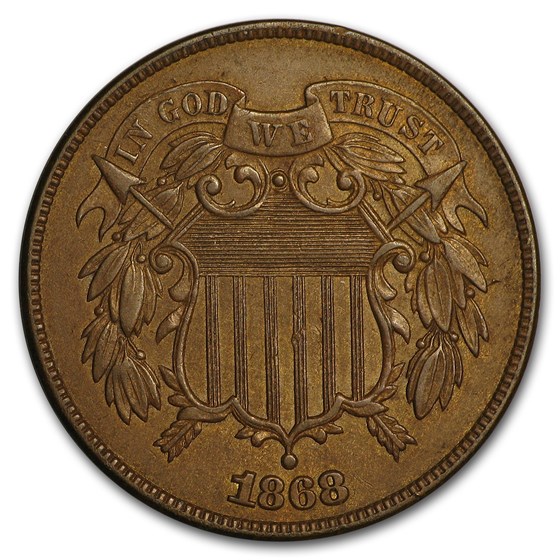 Buy 1868 Two Cent Piece AU | APMEX