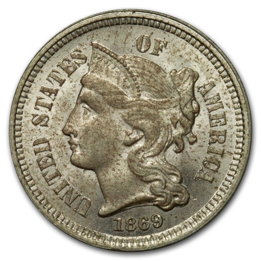 Buy 1869 3 Cent Nickel BU | APMEX