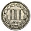 1869 3 Cent Nickel XF