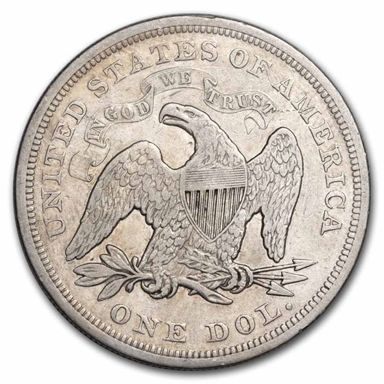 1869 Liberty Seated Dollar Fine