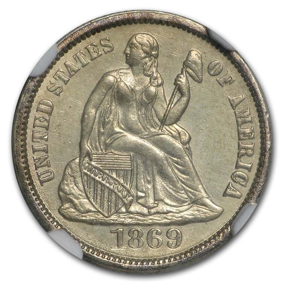 Buy 1869-S Liberty Seated Dime MS-61 NGC | APMEX