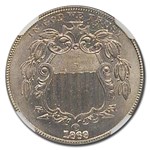 1869 Shield Nickel MS-65 NGC CAC