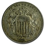 1869 Shield Nickel XF