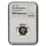 1869 Three Cent Nickel PF-67 UCAM NGC