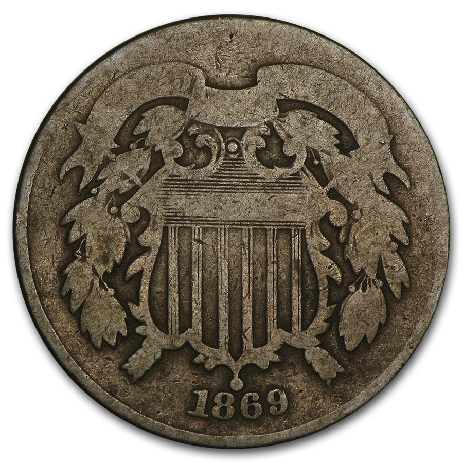 1869 Two Cent Piece Good