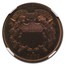 1869 Two Cent Piece PF-66 NGC (Red/Brown)