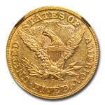 1870 $5 Liberty Gold Half Eagle AU-55 NGC